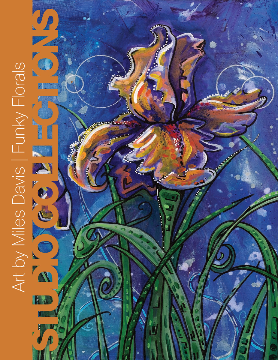 The Studio Collections - Funky Florals | Collectible Art Books by Neosurrealism Artist Miles Davis of Massive Burn Studios | MBS Publishing