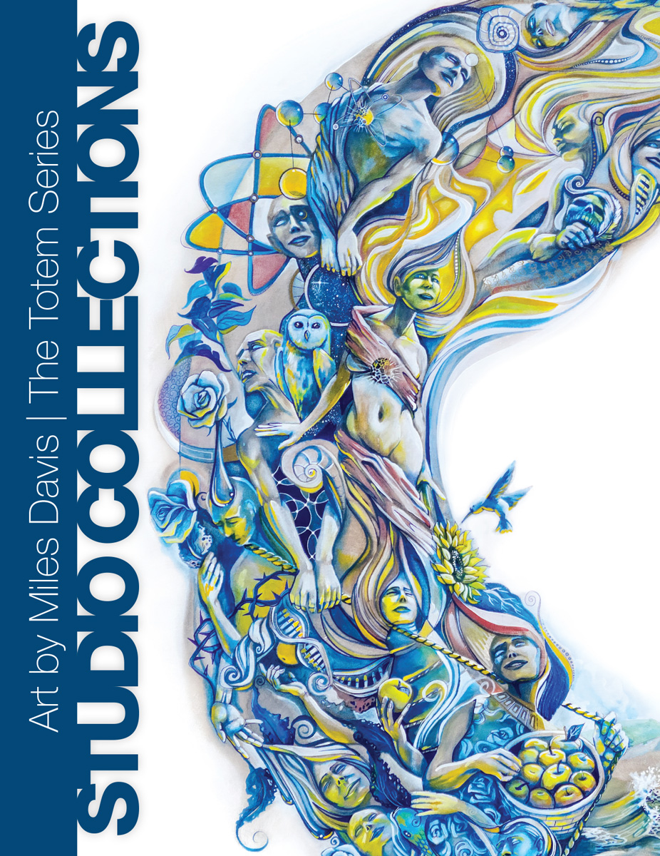 The Studio Collections - The Totem Series | Collectible Art Books by Neosurrealist Artist Miles Davis of Massive Burn Studios | MBS Publishing